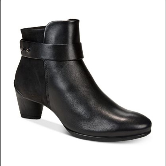 Ecco Shoes - Ecco NWOT black leather booties with side strap 10